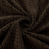 Frill Style Bubble Stuff Sofa Cover (Brown Color)
